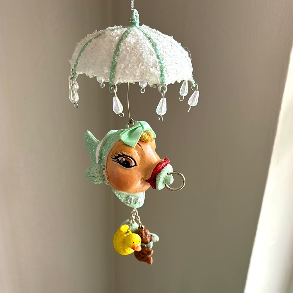 Katherine’s Collection Kissing Fish Ornament Baby Mobile